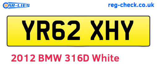 YR62XHY are the vehicle registration plates.