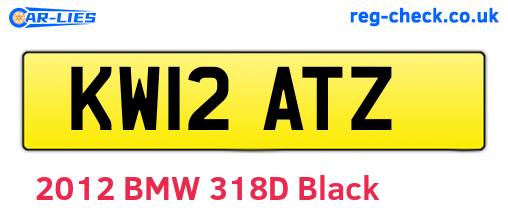 KW12ATZ are the vehicle registration plates.