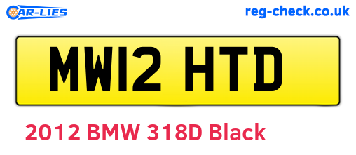 MW12HTD are the vehicle registration plates.