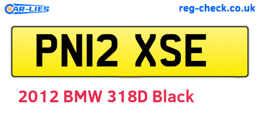 PN12XSE are the vehicle registration plates.