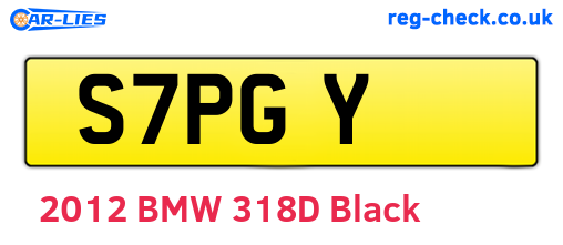 S7PGY are the vehicle registration plates.