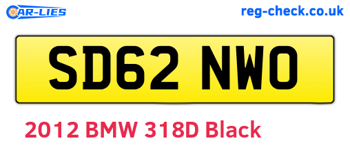 SD62NWO are the vehicle registration plates.