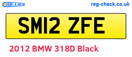 SM12ZFE are the vehicle registration plates.