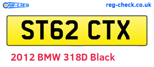ST62CTX are the vehicle registration plates.