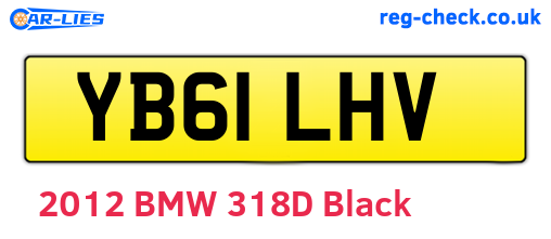 YB61LHV are the vehicle registration plates.