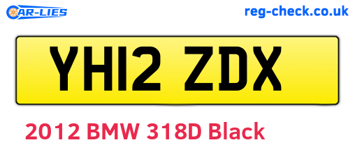 YH12ZDX are the vehicle registration plates.
