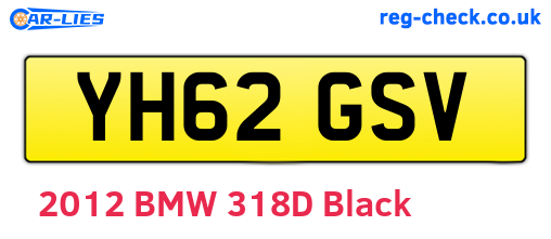 YH62GSV are the vehicle registration plates.