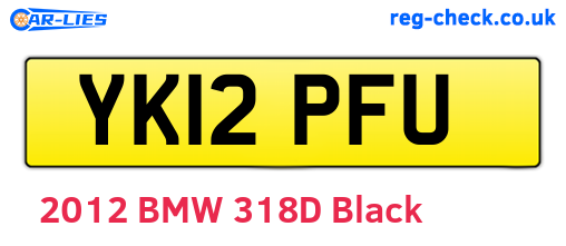 YK12PFU are the vehicle registration plates.