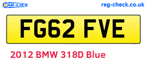 FG62FVE are the vehicle registration plates.