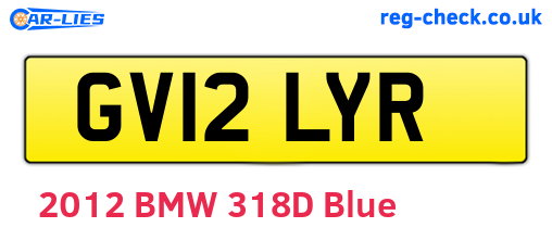 GV12LYR are the vehicle registration plates.