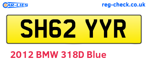 SH62YYR are the vehicle registration plates.