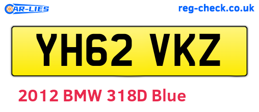 YH62VKZ are the vehicle registration plates.