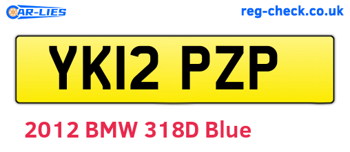 YK12PZP are the vehicle registration plates.