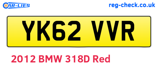 YK62VVR are the vehicle registration plates.