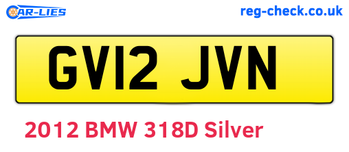 GV12JVN are the vehicle registration plates.