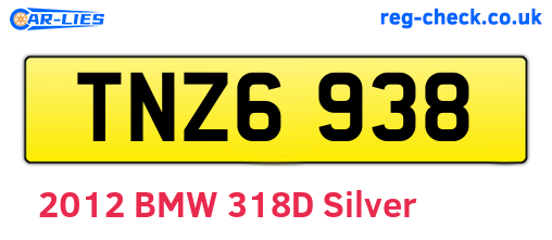 TNZ6938 are the vehicle registration plates.