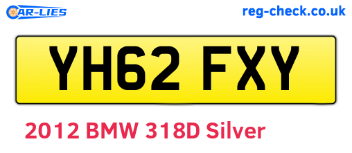 YH62FXY are the vehicle registration plates.