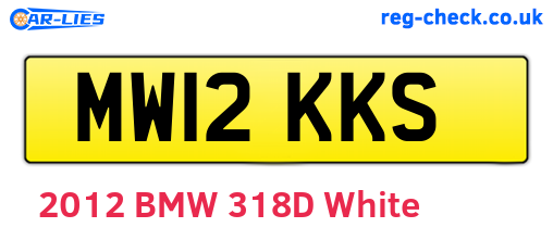 MW12KKS are the vehicle registration plates.