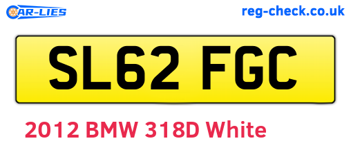 SL62FGC are the vehicle registration plates.