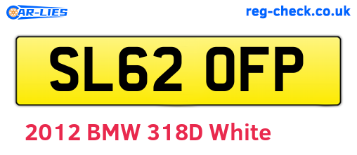 SL62OFP are the vehicle registration plates.