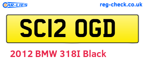 SC12OGD are the vehicle registration plates.