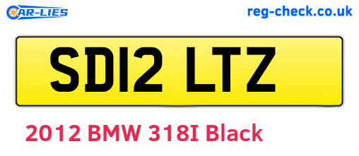 SD12LTZ are the vehicle registration plates.