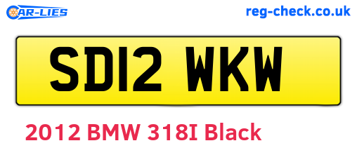 SD12WKW are the vehicle registration plates.