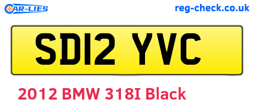 SD12YVC are the vehicle registration plates.