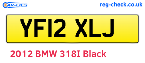 YF12XLJ are the vehicle registration plates.