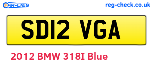 SD12VGA are the vehicle registration plates.