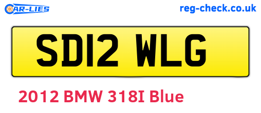 SD12WLG are the vehicle registration plates.