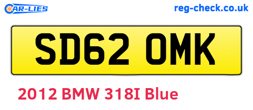 SD62OMK are the vehicle registration plates.