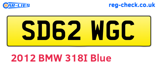 SD62WGC are the vehicle registration plates.