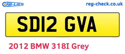 SD12GVA are the vehicle registration plates.