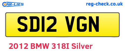 SD12VGN are the vehicle registration plates.