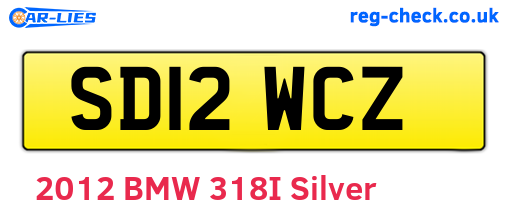 SD12WCZ are the vehicle registration plates.