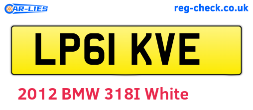 LP61KVE are the vehicle registration plates.