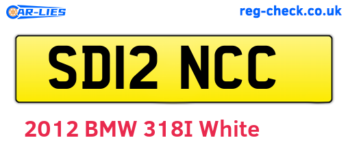 SD12NCC are the vehicle registration plates.