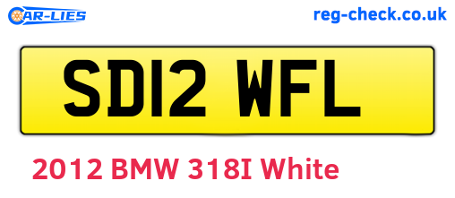 SD12WFL are the vehicle registration plates.