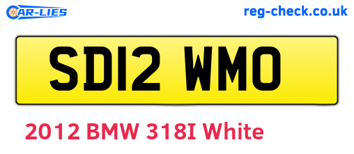 SD12WMO are the vehicle registration plates.