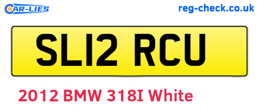 SL12RCU are the vehicle registration plates.