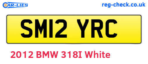 SM12YRC are the vehicle registration plates.