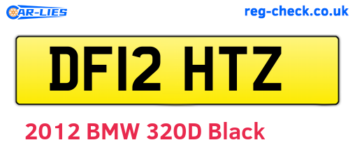 DF12HTZ are the vehicle registration plates.