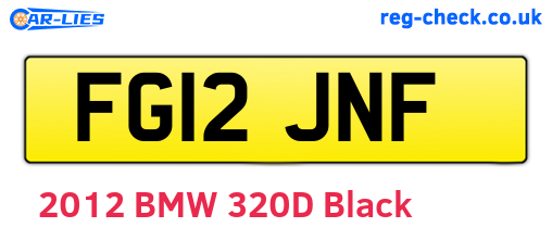 FG12JNF are the vehicle registration plates.