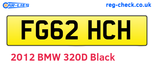 FG62HCH are the vehicle registration plates.