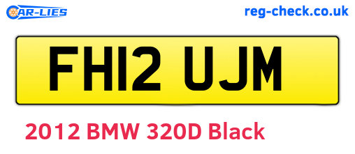 FH12UJM are the vehicle registration plates.