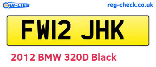 FW12JHK are the vehicle registration plates.