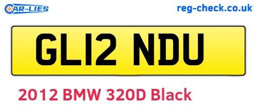 GL12NDU are the vehicle registration plates.