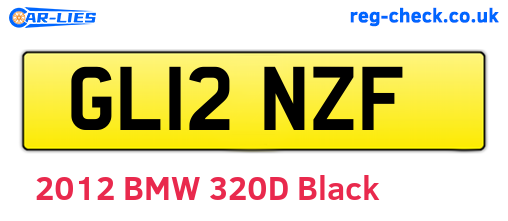 GL12NZF are the vehicle registration plates.