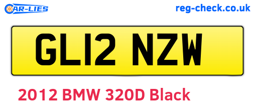 GL12NZW are the vehicle registration plates.